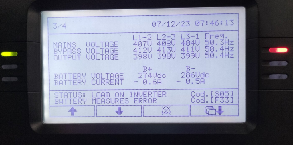 Standby Systems' UPS technicians will check the firmware and software versions for RIELLO UPS systems and do any updates as needed for optimal performance to ensure minimal losses and inverter load security.