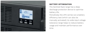 Riello UPS units have intelligent battery optimisation.