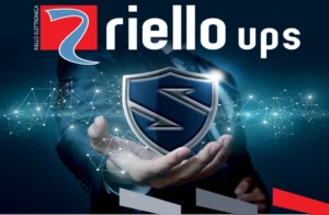 Three-phase UPS system protecting security infrastructure, surveillance networks, access control systems, and command centres across Southern Africa, supplied by Standby Systems using Riello UPS technology.