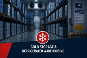 Cold storage warehouse protected by industrial UPS infrastructure