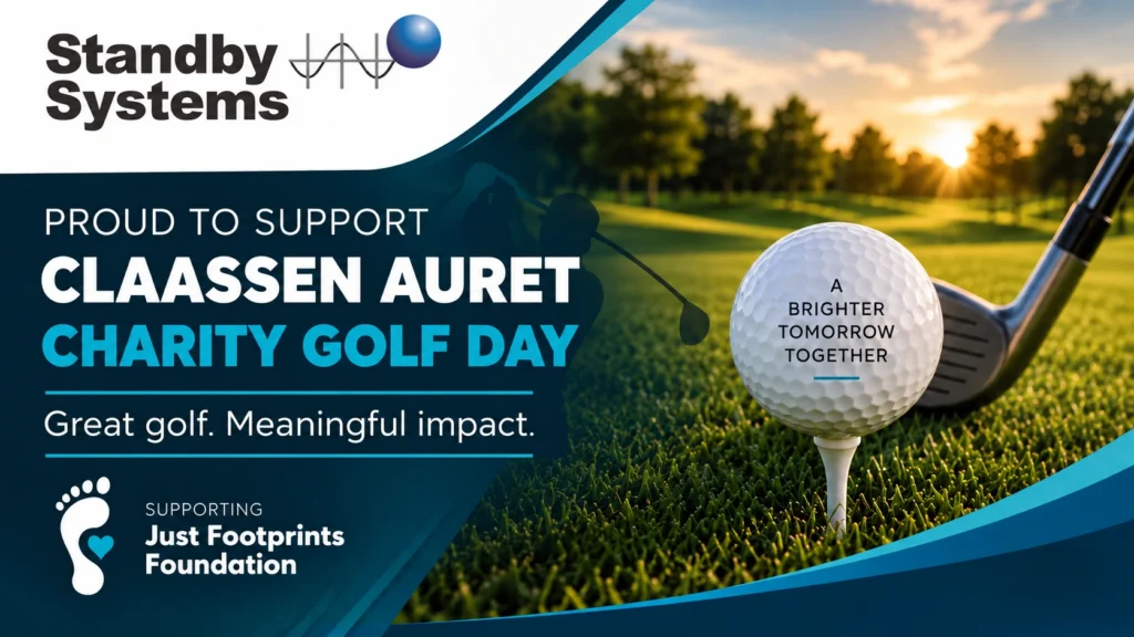 Standby Systems supports the Claassen Auret 2026 Charity Golf Day benefiting the Just Footprints Foundation.